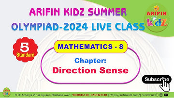 Std-5 | Direction Sense | Reasoning | class by Arifinkidz