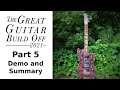 Great Guitar Build Off 2021: Part 5 - Demo and Summary (Stereo/Glow in the dark/Fabric-top Guitar)