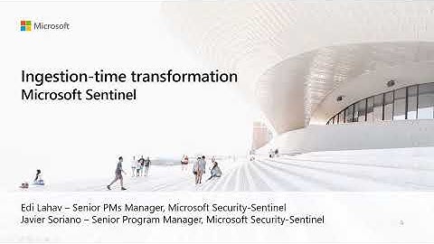 Transforming Data at Ingestion Time in Microsoft Sentinel | Microsoft Sentinel Webinar