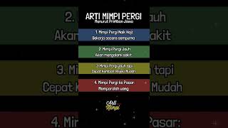 Arti Mimpi Pergi Menurut Primbon Jawa artimimpi pergi pergikepasar naikhaji