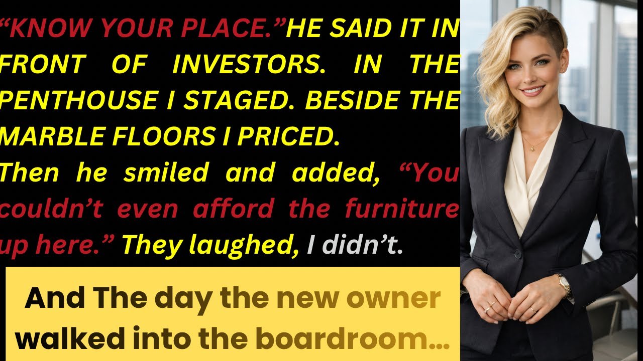 My Boss Told Me I’d Never Afford the furniture in the Penthouse — I Bought the Building