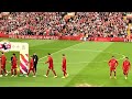 Liverpool squad walk off without mo salah  trent alexander arnold 