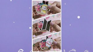 How to make stickers at home / DIY BTS stickers #shorts #DIY #BT21 screenshot 5