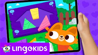 TANGRAM FOR KIDS 🧩 Build a kennel 🐶  | Lingokids Games screenshot 3