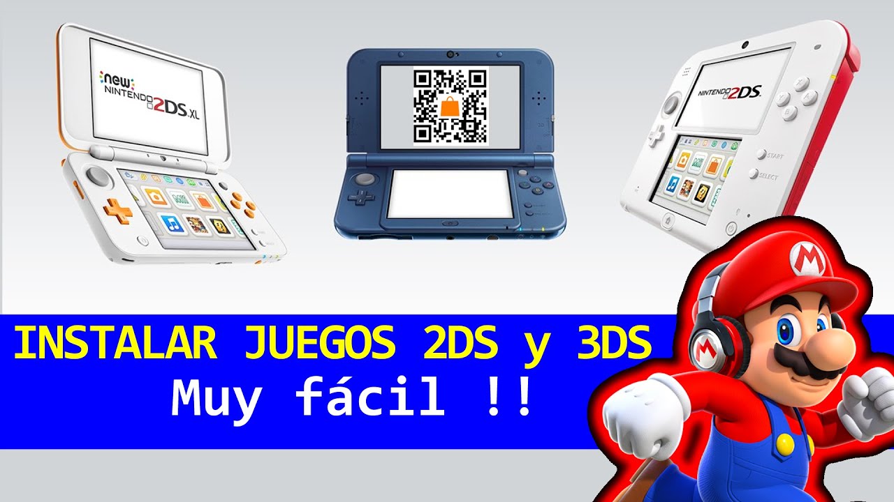 | 2DS 3DS | Instalar juegos desde códigos QR. Muy fácil !! - YouTube