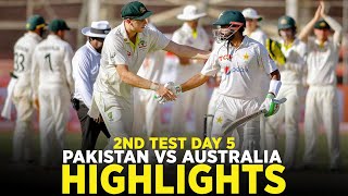 Highlights | Pakistan vs Australia | 2nd Test Day 5 | PCB | MM2A