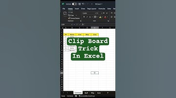 ClipBoard trick in Excel #excel #shorts #new