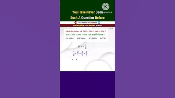 You Have Never Seen Such A Question Before || #shorts #maths #ssc #cgl #wbpsc #wbp #railway #bank