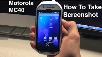 How To Take Screenshot On Motorola MC40
