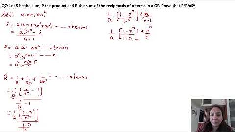 Miscellaneous question no. 7 of sequence and series