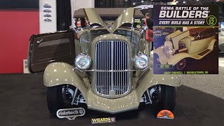 Foose Designed 1932 Ford Phantom Roadster with 291 Hemi and 6 Dueces at SEMA 2019.