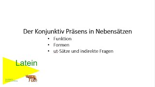 Konjunktiv Präsens in Nebensätzen