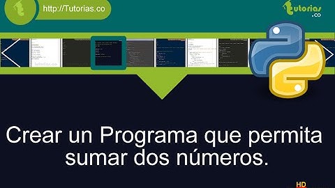 operadores – python (suma de dos numeros)