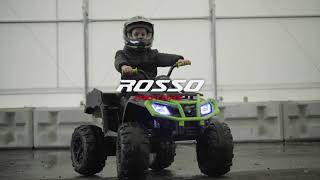 Rosso M3 ride-on Go Kart 4 Wheeler For Kids - Onyx Lime - ASTM F963  Certified