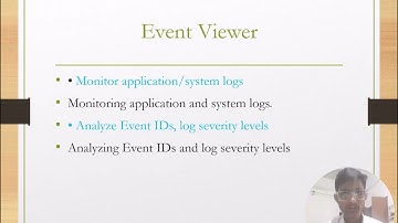 Monitoring and performance tuning in windows server