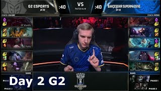 G2 Vs Sup Day 2 Play-In Stage S8 Lol Worlds 2018 G2 Esports Vs Supermassive