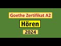 Goethe Zertifikat A2 Hören Modelltest 2024 mit Lösung am Ende || Vid - 215