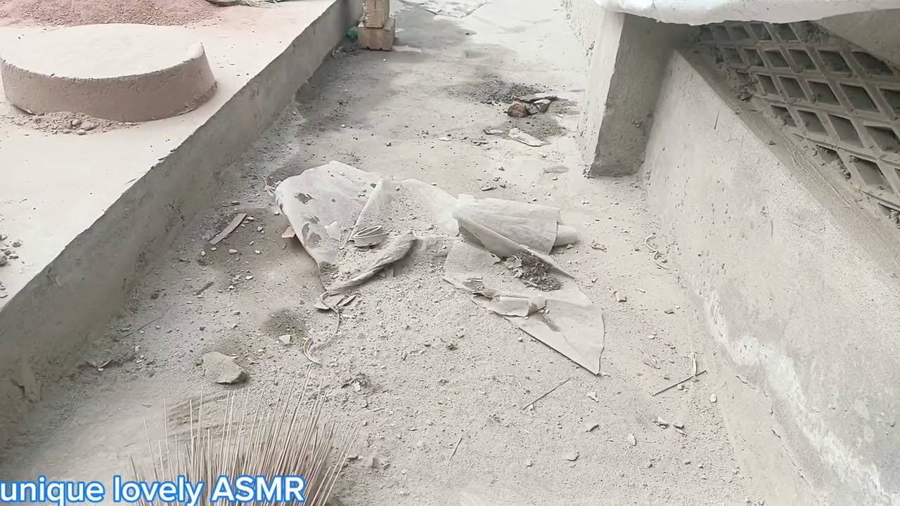 ASMR: cleaning vlog special for Sana khan  and crumbling all textures one by one.