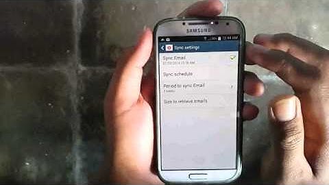 Samsung Galaxy S4 : How to Check Email Manually (Android Kitkat)