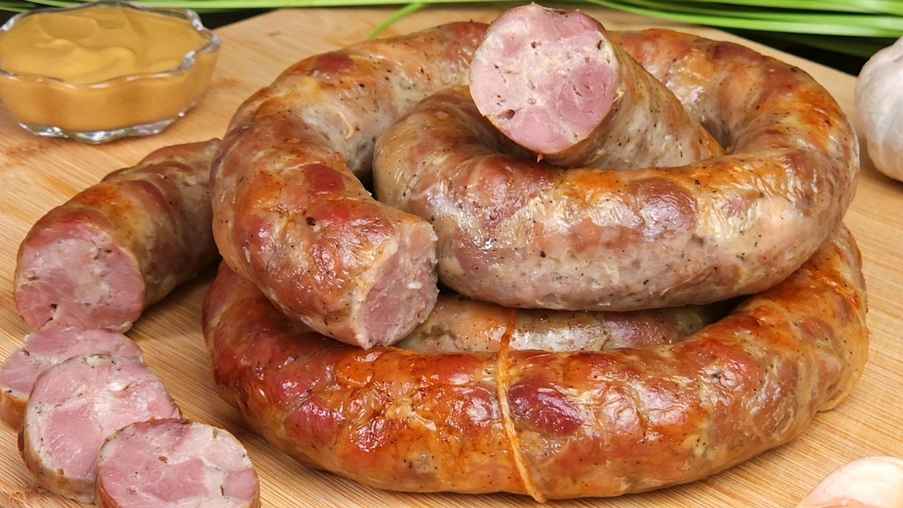 Секрет сочной колбасы! Самый простой рецепт домашней колбасы.