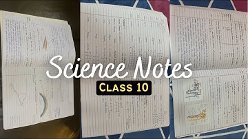 My Class 10 Science Notes | Class 10 notes | Class 10 handwritten notes