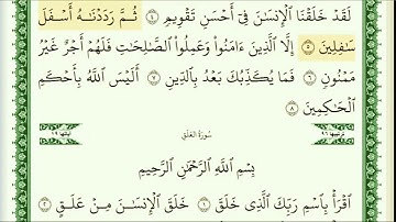 أيمن سويد سورة التين مكتوبة HD