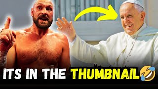 The pope signs WBO belt for FURY VS UYSK