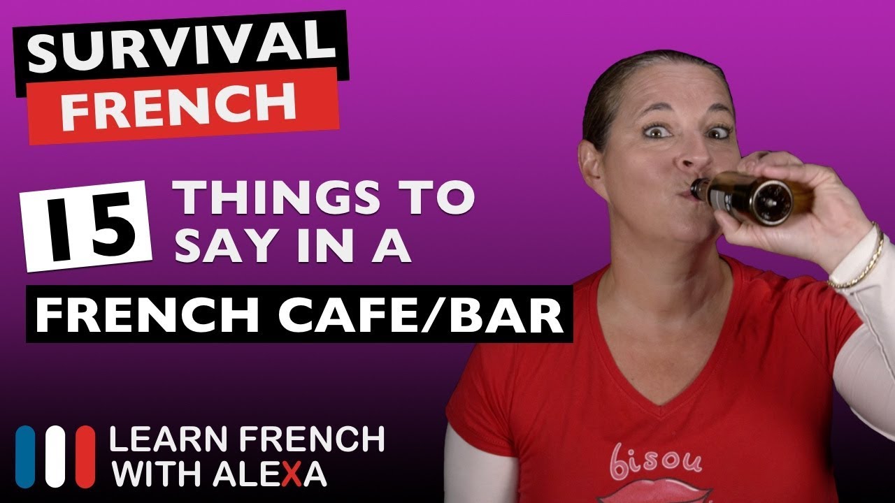 ⁣15 French phrases to use in a "CAFE / BAR"
