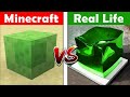 MINECRAFT SLIME IN REAL LIFE! Minecraft vs Real Life animation CHALLENGE