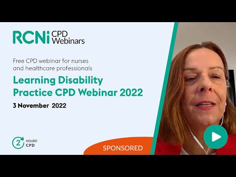 Learning Disability Practice CPD Webinar 2022