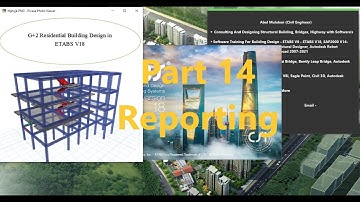 G+2  Building Part 14 Exporting Reports in ETABS V18 Amharic  By Abel M