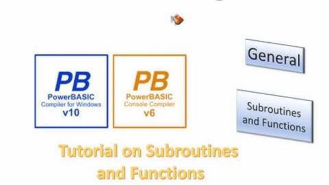 PowerBasic Windows & Console Compilers - Subroutines & Functions
