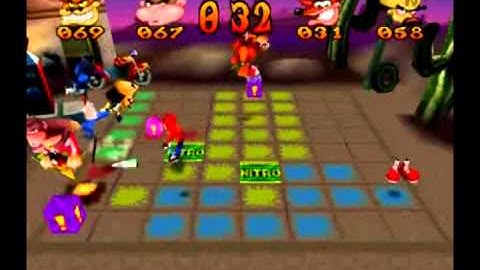 Crash Bash - Warp Room 3: Old Mines - 44) El Pogo Loco Lv. 3