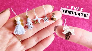 DIY Christmas Tree ORNAMENTS (Dollhouse MINIATURE) | How to make Miniature PINECONE & more w/ PAPER