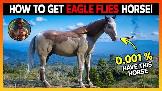 How To Get ULTRA RARE Splashed White! Where To Find Eagle Flies Splashed White Horse - RDR2