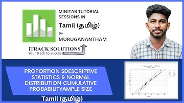 How to do Descriptive Statistics & Normal Distribution Cumulative Probability in Minitab?