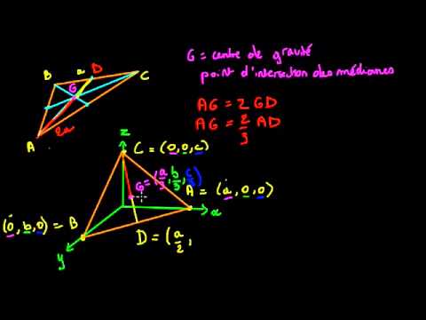 Vidéo: Comment trouve-t-on la médiane et le centre de gravité d'un triangle ?