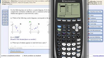 Creating a Scatter Plot and Calculating the Correlation Coefficient on a TI83/84