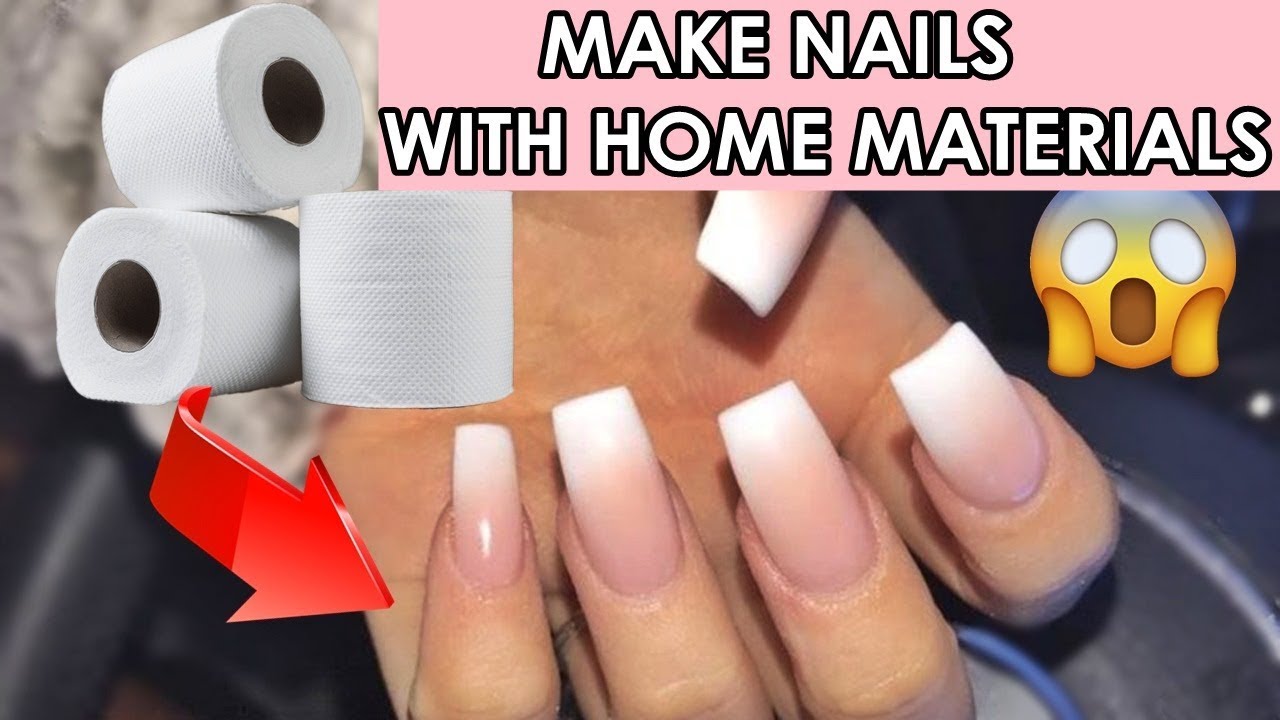 Kellie Sweet Shows You DIY FAKE Nails at HOME! (NO ACRYLIC) - YouTube