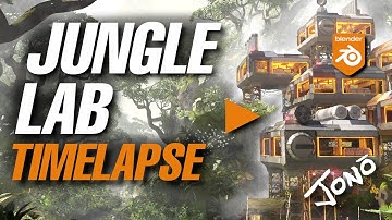 "SECRET FOREST LAB - Blender 3D Scene Creation Timelapse | Concept Art & Environment Design"