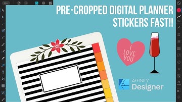 Create pre-cropped Digital Stickers in Affinity Designer #affinitydesigner