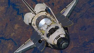 Кувырок космического шаттла «Атлантис» возле МКС. Somersault of the space shuttle 