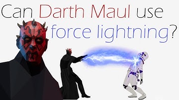 Could Darth Maul use force lightning?