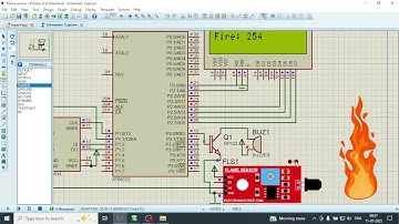 Flame Sensor Interface with 8051 in Proteus#shortvideo #arduino #shortsvideo #coding #shortsviral