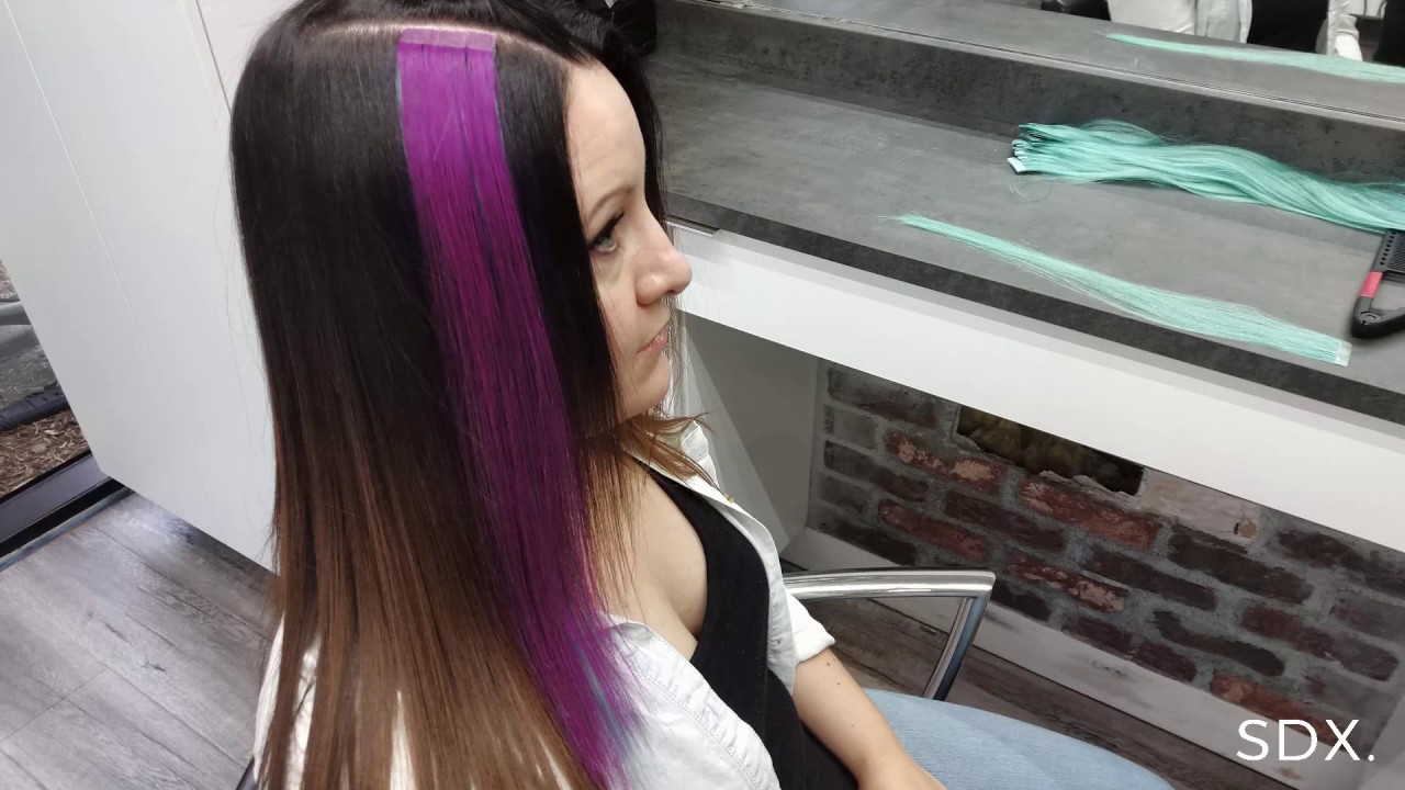 3. Purple and Blue Ombre Tape-In Hair Extensions - wide 7