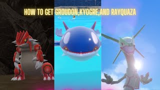 How to get Groudon,Kyogre and Rayquaza in the indigo disk