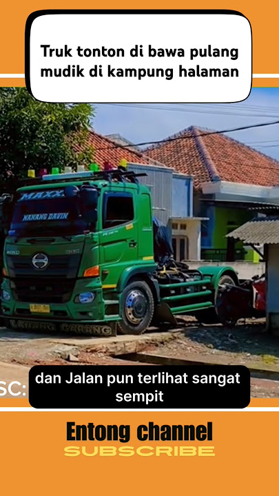 TRUK TRONTON DI BAWA PULANG MUDIK SOPIRNYA DI KAMPUNG #shorts