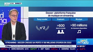 Stéphane Rougeot (Deezer): Deezer creuse sa perte à 168 millions d'euros en 2022