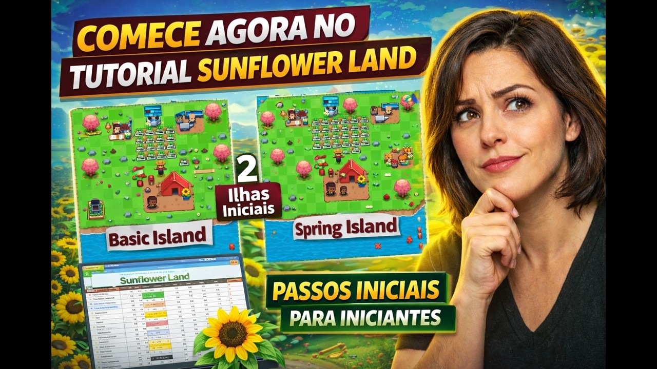 SUNFLOWER LAND: PRIMEIROS PASSOS PARA INICIANTES | Basic e Spring ...
