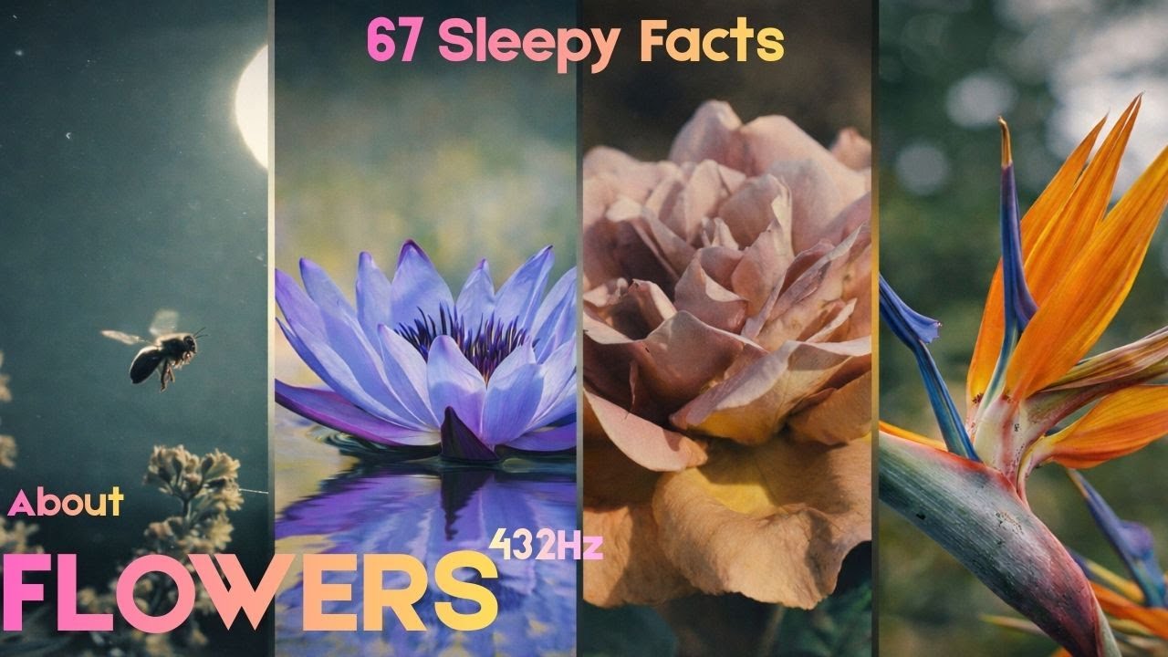 Most relaxing facts about flowers | **No adverts** | 432Hz | Gn🌙💤